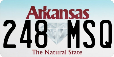 AR license plate 248MSQ