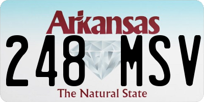 AR license plate 248MSV