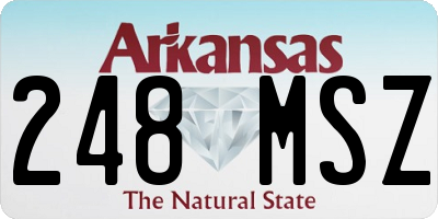 AR license plate 248MSZ