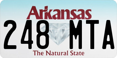 AR license plate 248MTA