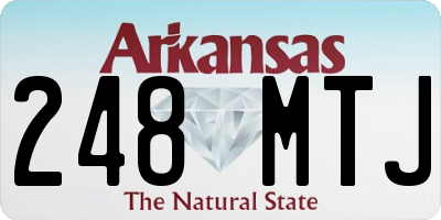 AR license plate 248MTJ