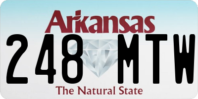 AR license plate 248MTW
