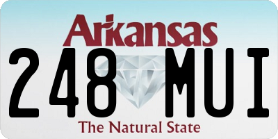 AR license plate 248MUI