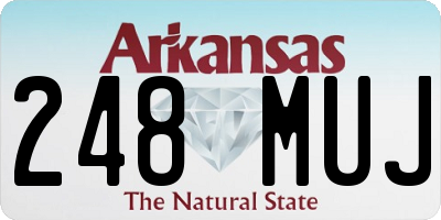 AR license plate 248MUJ