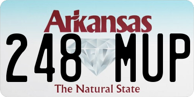 AR license plate 248MUP