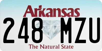 AR license plate 248MZU