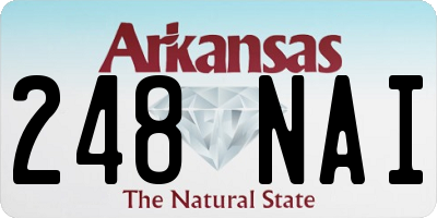 AR license plate 248NAI
