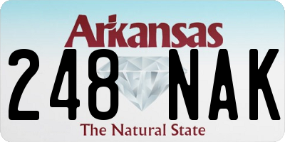 AR license plate 248NAK