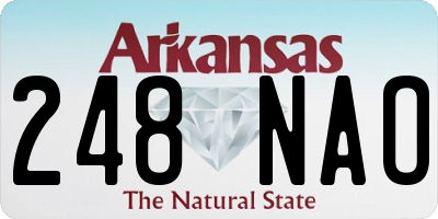 AR license plate 248NAO