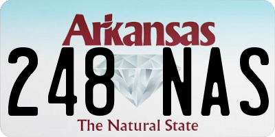 AR license plate 248NAS