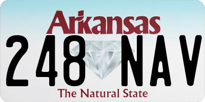 AR license plate 248NAV