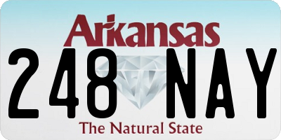 AR license plate 248NAY