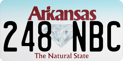 AR license plate 248NBC