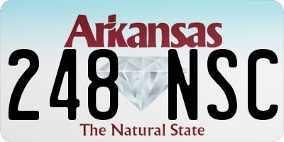 AR license plate 248NSC
