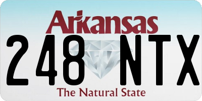 AR license plate 248NTX