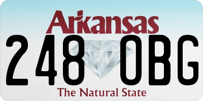 AR license plate 248OBG