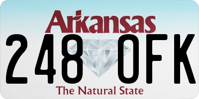 AR license plate 248OFK