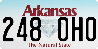 AR license plate 248OHO