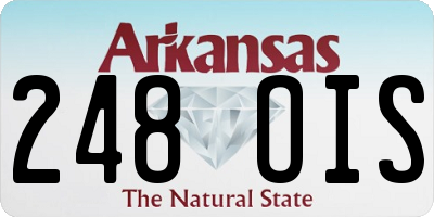 AR license plate 248OIS