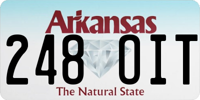 AR license plate 248OIT