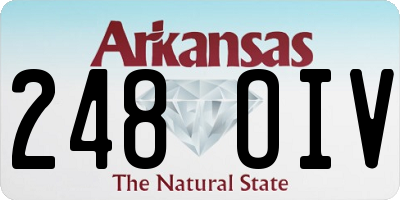AR license plate 248OIV