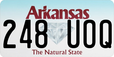 AR license plate 248UOQ