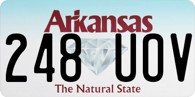 AR license plate 248UOV