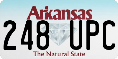 AR license plate 248UPC