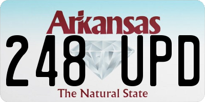 AR license plate 248UPD