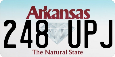 AR license plate 248UPJ