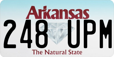 AR license plate 248UPM
