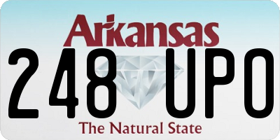 AR license plate 248UPO