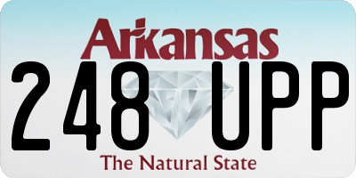 AR license plate 248UPP