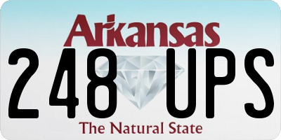 AR license plate 248UPS