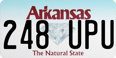 AR license plate 248UPU