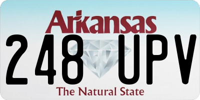 AR license plate 248UPV