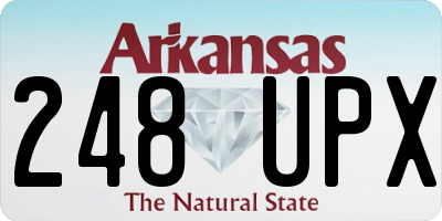AR license plate 248UPX