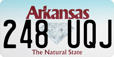 AR license plate 248UQJ
