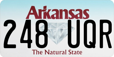 AR license plate 248UQR