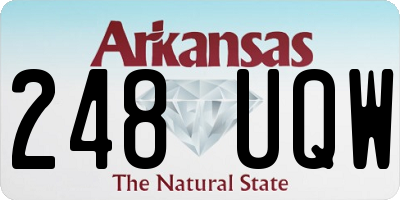AR license plate 248UQW