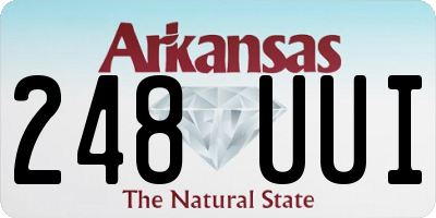AR license plate 248UUI
