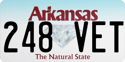 AR license plate 248VET