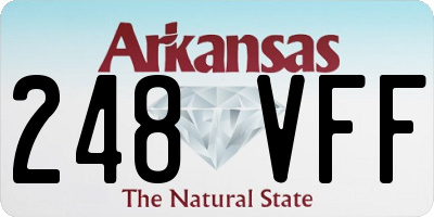AR license plate 248VFF