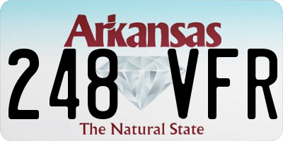 AR license plate 248VFR