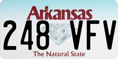 AR license plate 248VFV