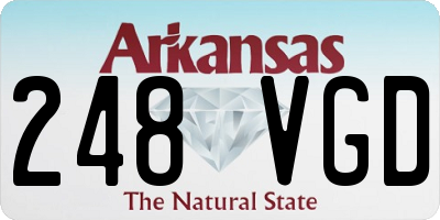 AR license plate 248VGD