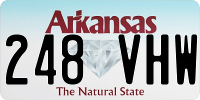 AR license plate 248VHW