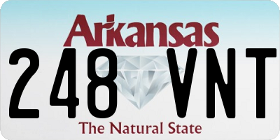AR license plate 248VNT