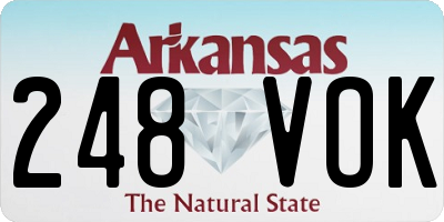 AR license plate 248VOK