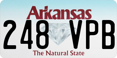 AR license plate 248VPB